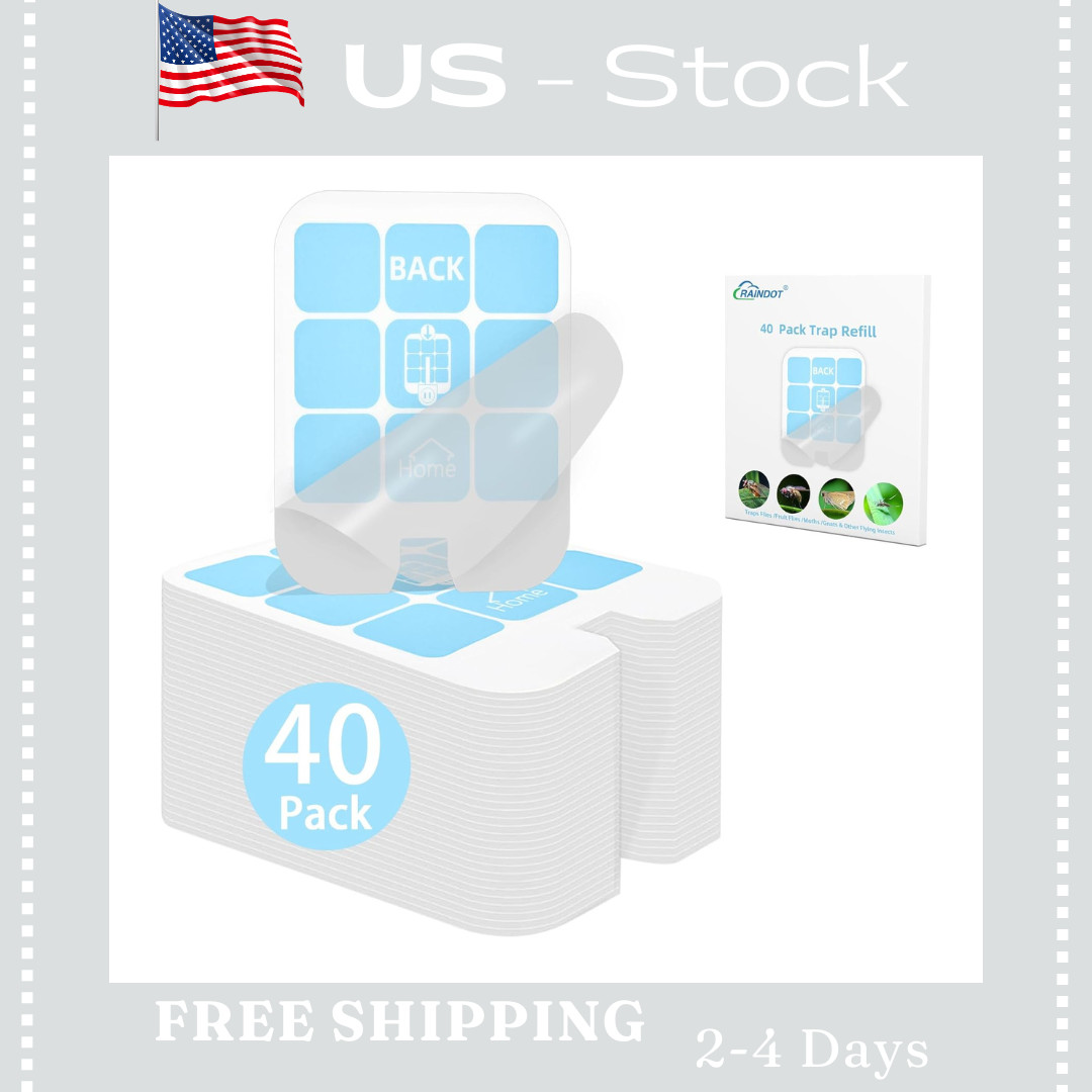 40 Pack Fly Trap Refill Compatilble with Safer Home Fly Trap Refill Flying Insec gallery