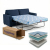 Queen, 5.5 Inch Sleeper Sofa Mattress 60x72, Top-Quality Innerspring Memory Foam gallery