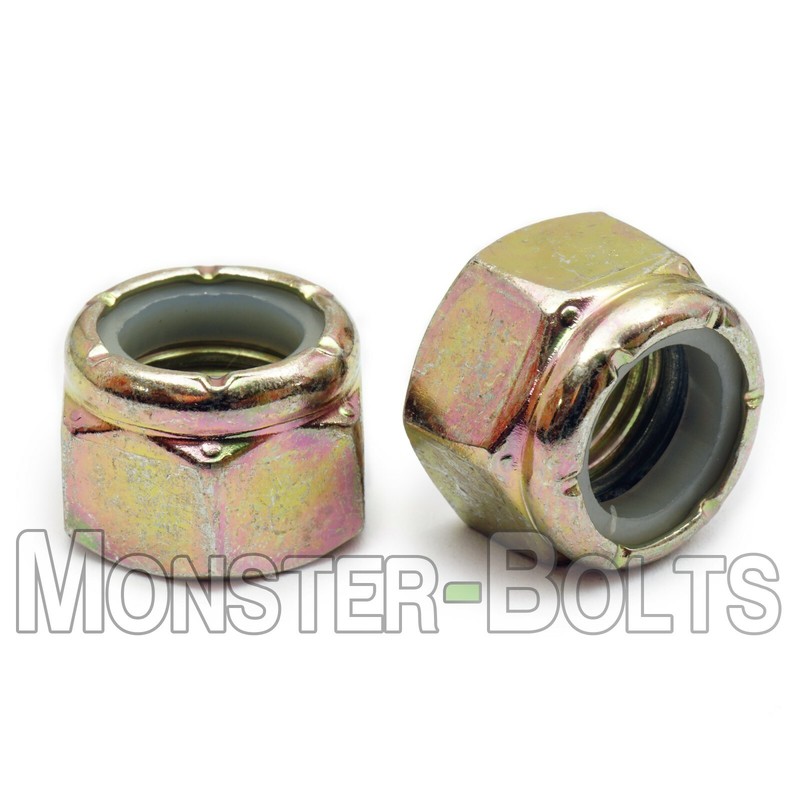 Nylon Insert Lock Nuts Zinc-Yellow Grade 8, 1/4-20 1/4-28 5/16-18 3/8-16 7/16-14 gallery