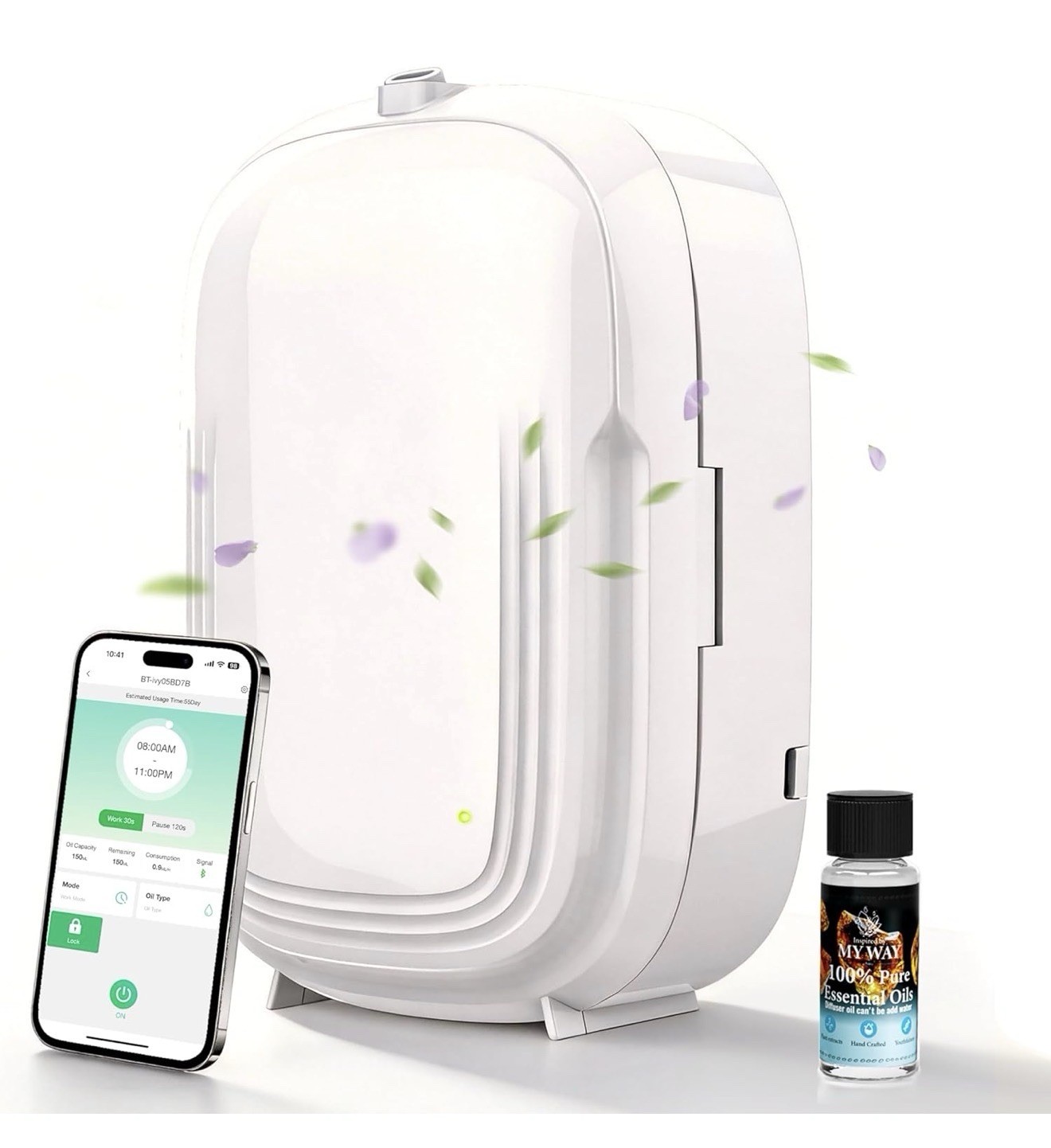 Waterless Essential Oil Diffuser Aromatherapy Smart App Timer 1500 Sq Ft New gallery