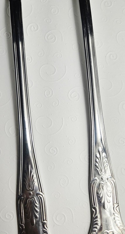 Reed & Barton Select KINGS 175th Anniversary Oversized 12-1/2 "Salad Serving Set gallery