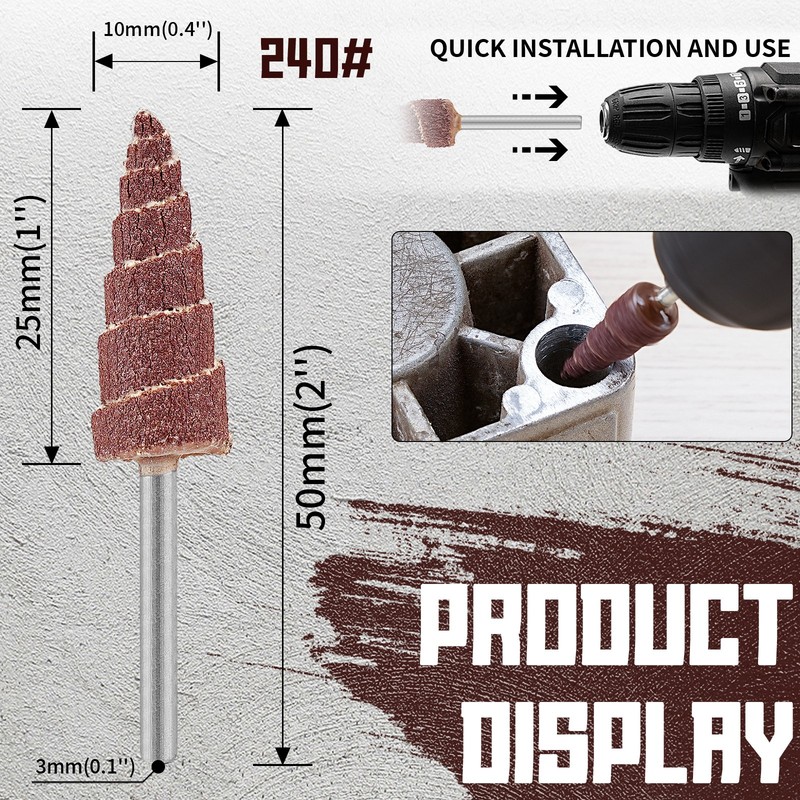 Cone Grinding Head Sanding Head Flap Polishing Wheel Discs for Dremel Accessorie gallery