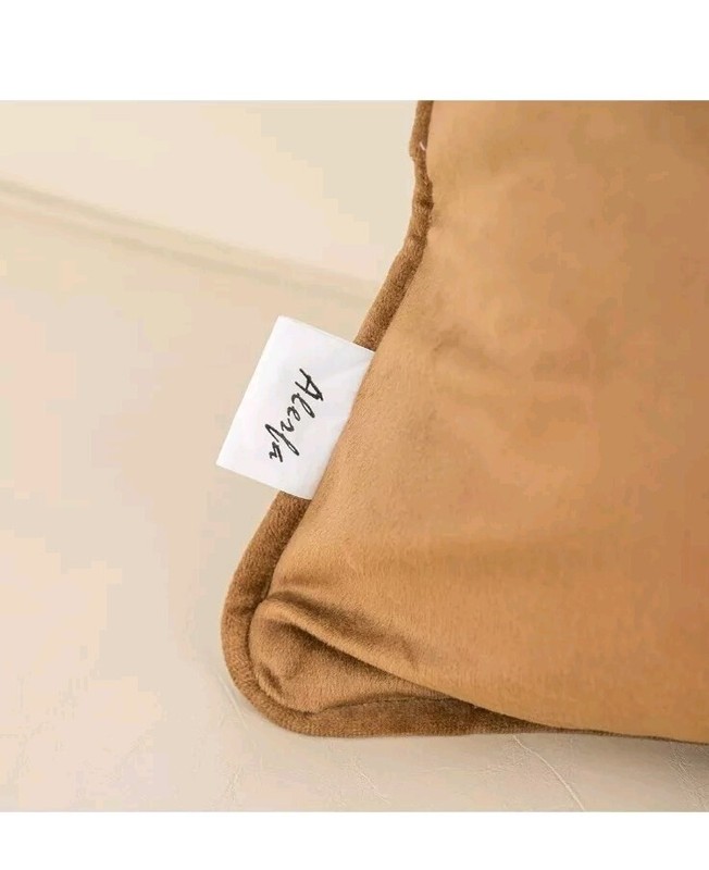 Rectangle Pillow Geometric Plaid Embroidery Cut Velvet Cushion Case Luxury ... gallery