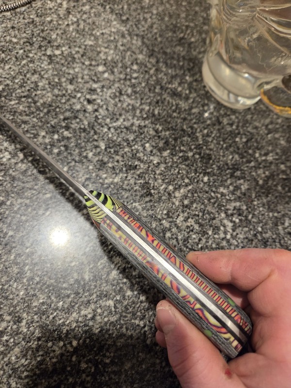8" Herringbone Pattern Stainless Damascus Clad VG10 Chef's Knife With Carbon... gallery