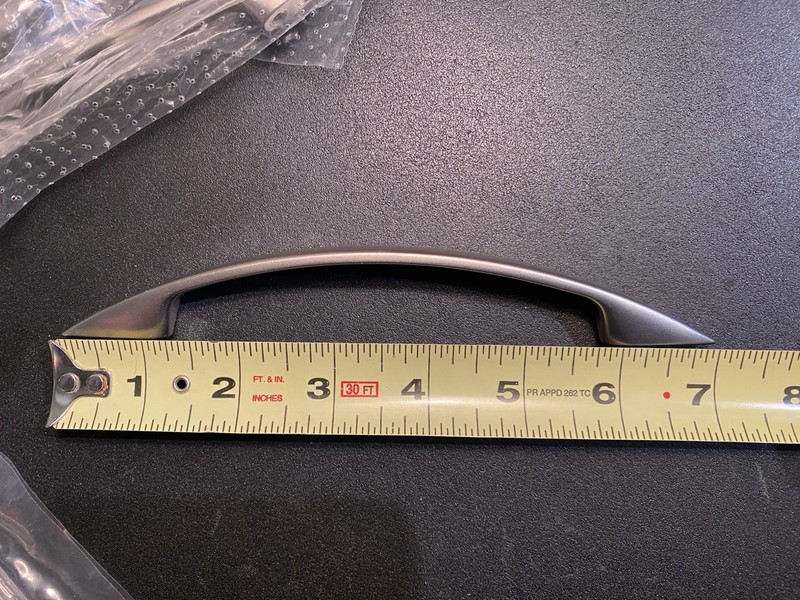 24 Cabinet Handles Arch Pull High End Hafele? 128mm 5” W/7” Length M4 Screw Base gallery