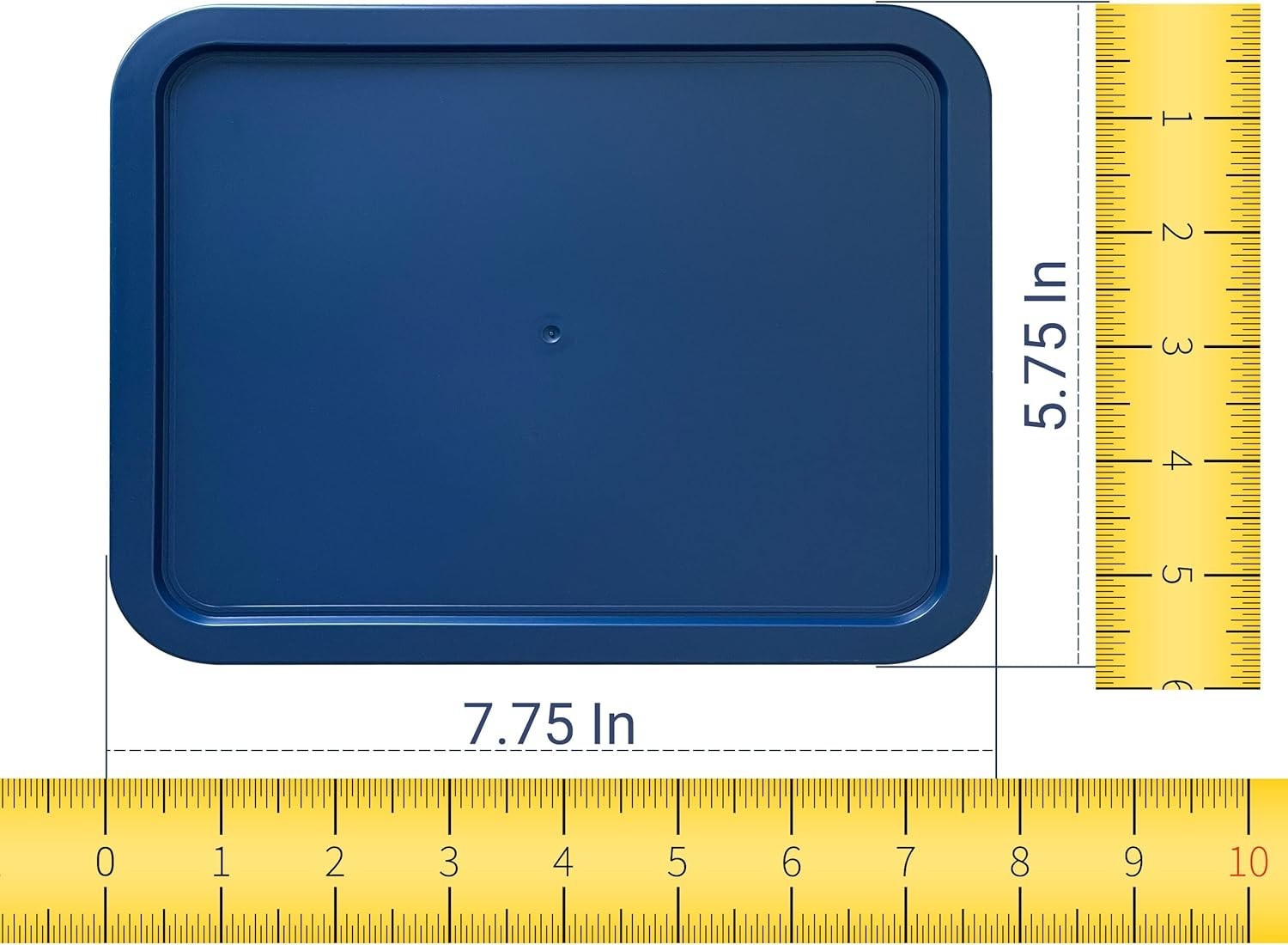 Replacement Lids for Pyrex 7210-PC 3-Cup Rectangle Navy Blue 5.75x7.75" 2-Pack gallery