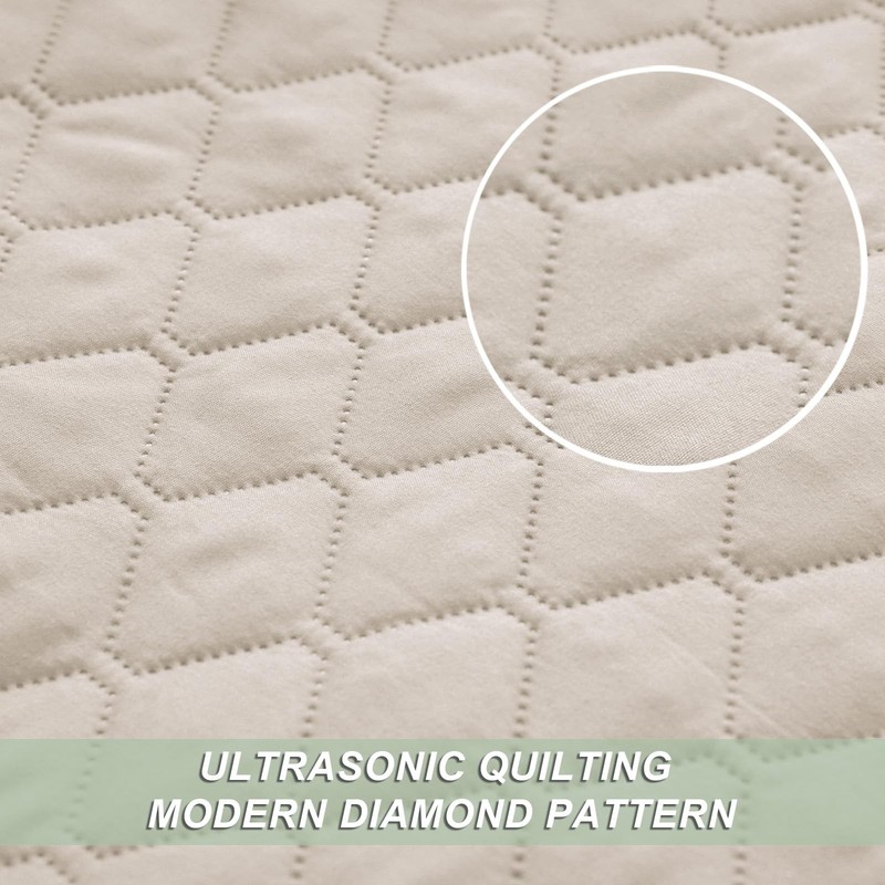 Reversible Full Queen Quilt Bedding Set with Pillow Shams, Lightweight Quilts... gallery