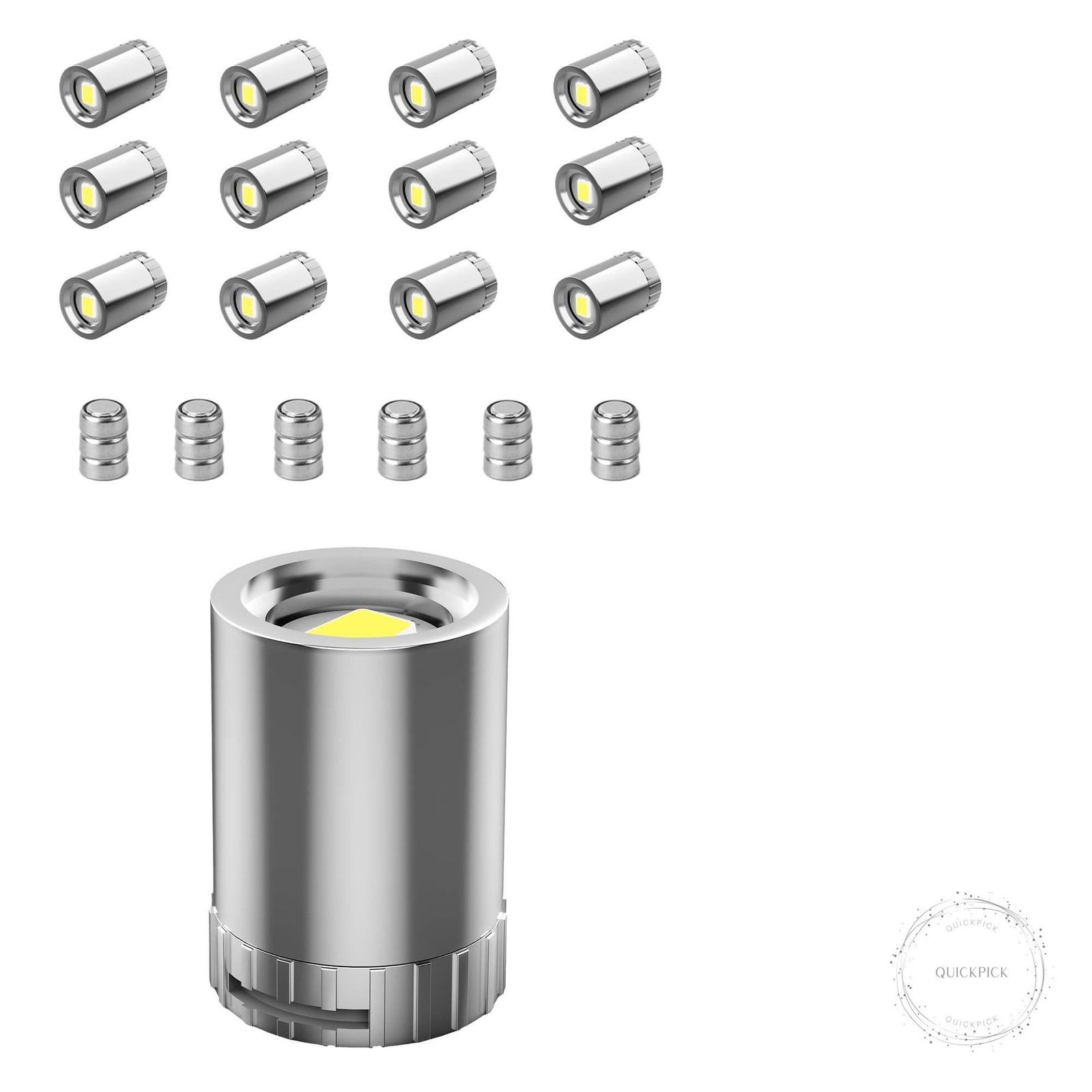 12 Pack Mini LED Lights, Cold White Small LED Light Mini Spotlights for Displays gallery