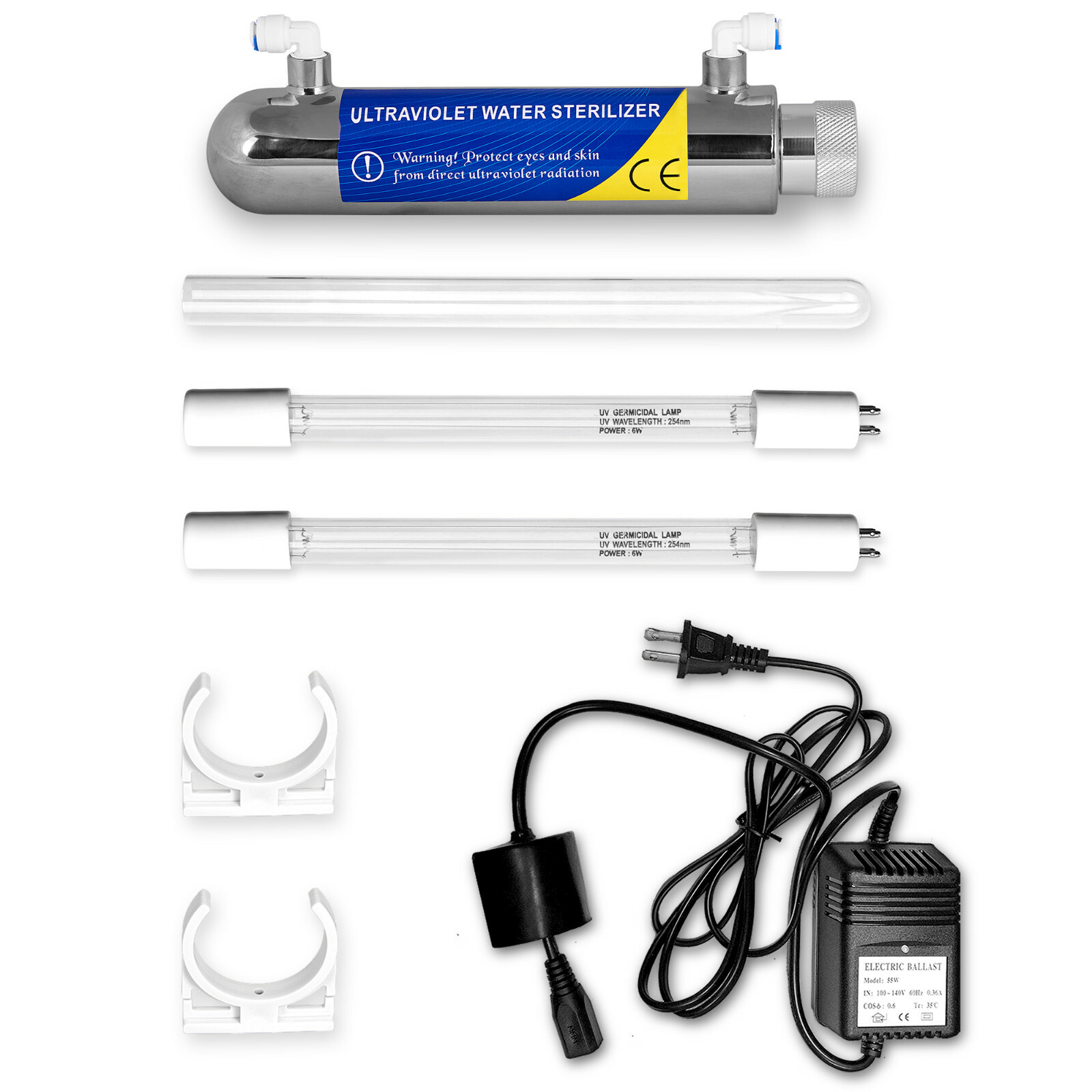 Ultraviolet Light Water Purifier Whole House Sterilizer 6W 1GPM 1 Extra Bulb gallery
