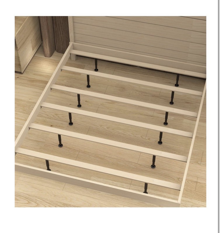4 Pcs Adjustable Bed Support Legs for Bed Frame/Bed Center Slat, Metal Adjust... gallery
