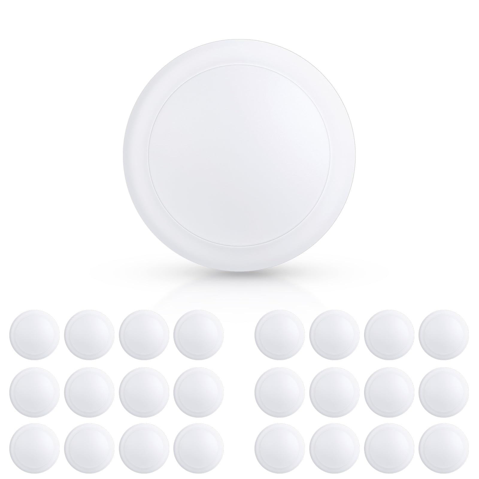 ECOELER 5/6 Inch Dimmable LED Disk Lights, 16.5W Recessed Retrofit Ceiling Do... gallery
