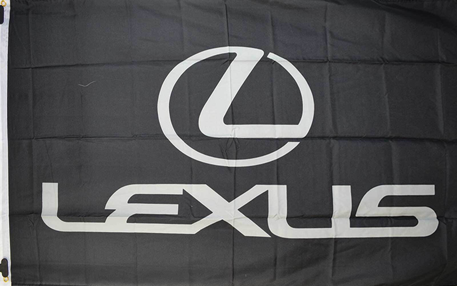 LEXUS BLACK AND SILVER 3' X 5' POLY FLAG gallery