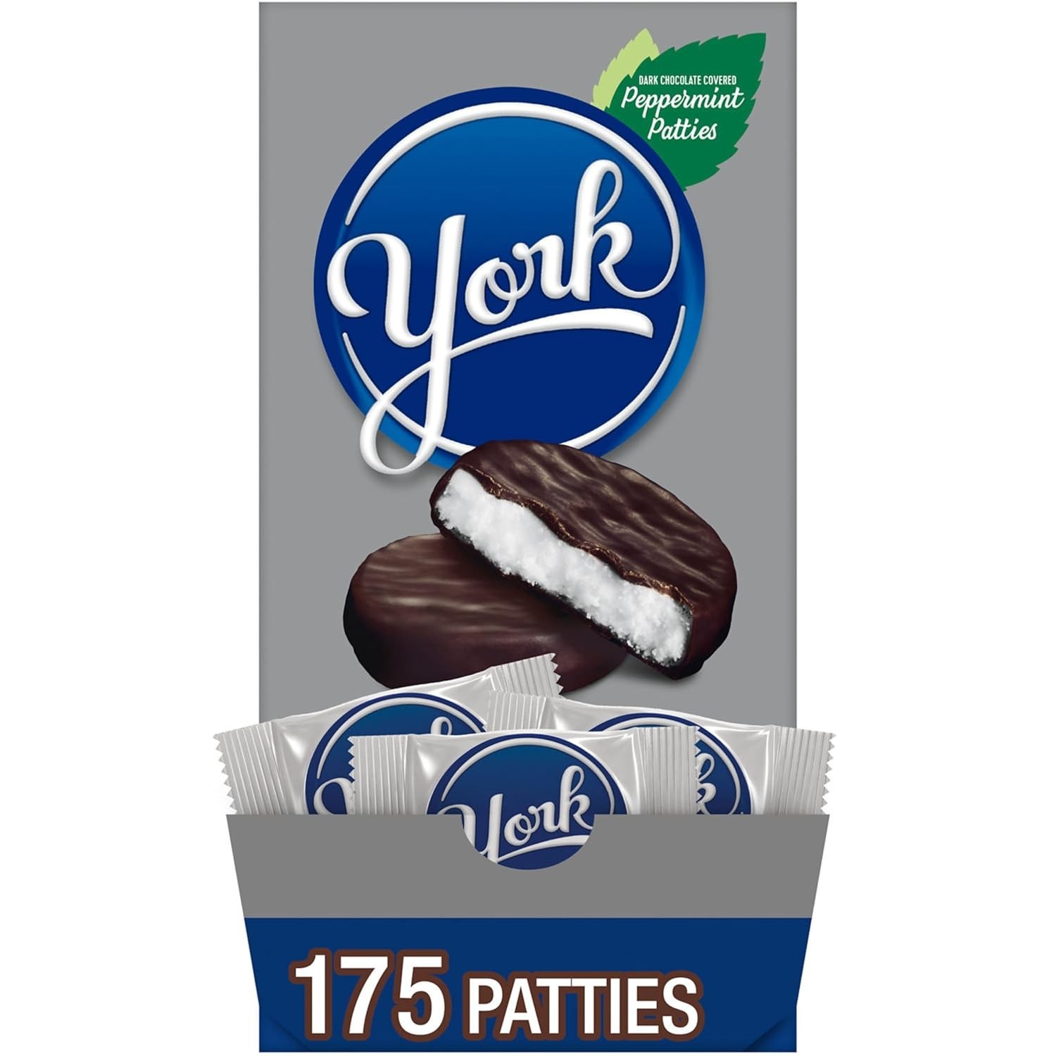 YORK Dark Chocolate Peppermint Patties, Candy Bulk Box, 84 oz (175 Pieces) gallery