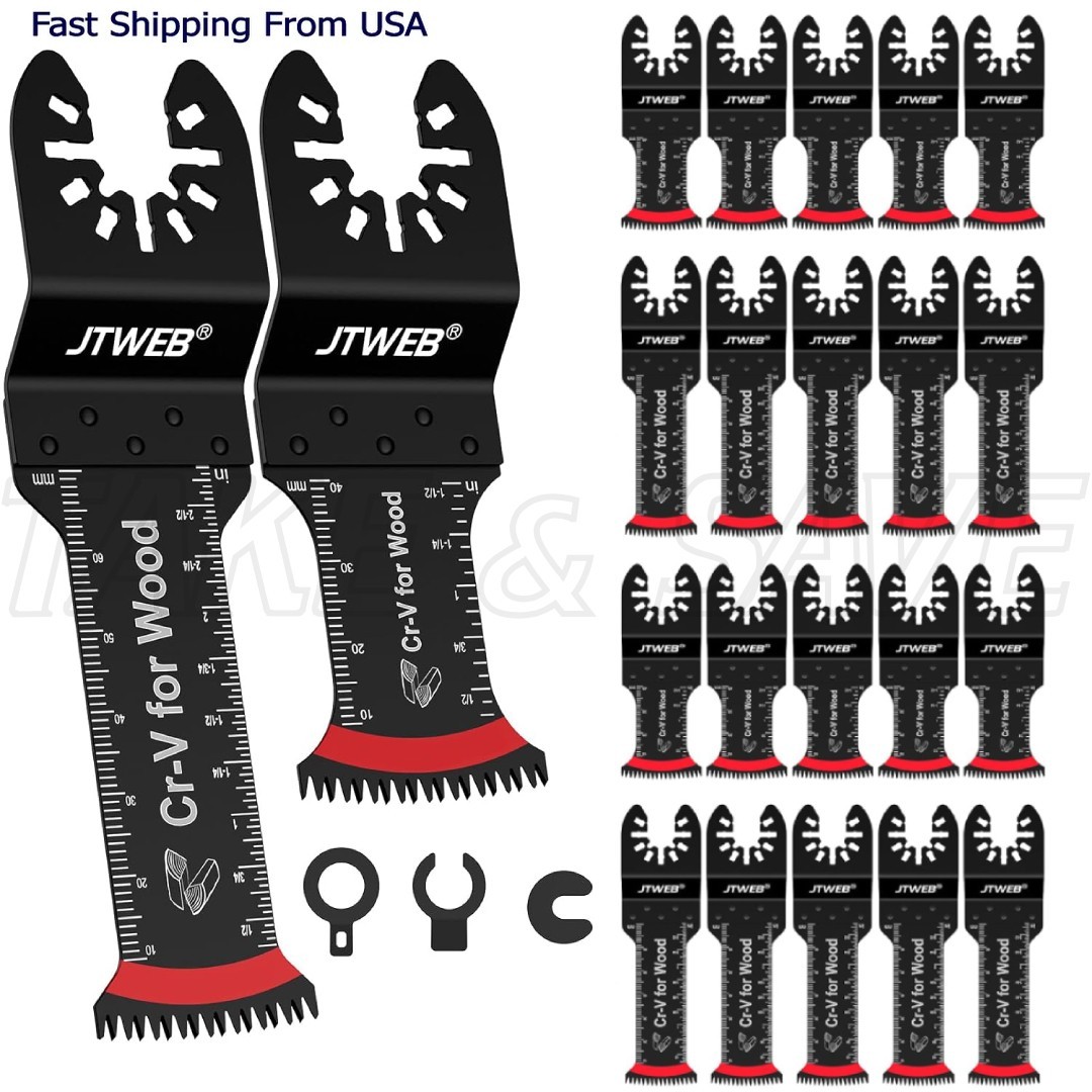 24 Pcs Oscillating Tool Blades, Professional Universal Oscillating Saw Blades gallery