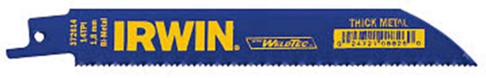 Irwin 6 In. X 0.035 In. 14 Tpi Reciprocating Saw Blade 25 Pk. gallery