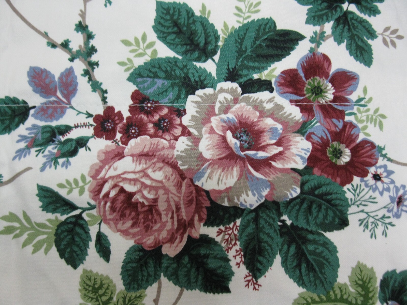 2 Waverly Valances Pleasant Valley Floral&Grapes 77X15.5 .VINTAGE Rod Pocket gallery