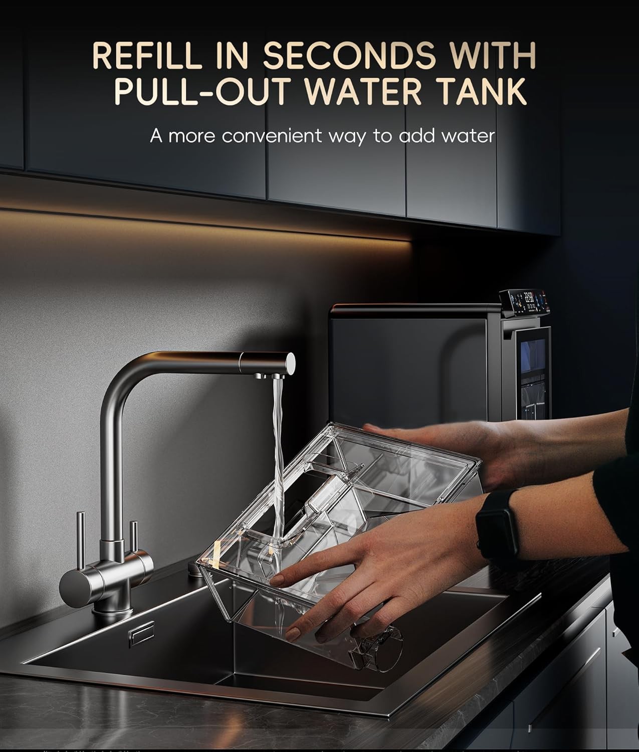 ecozy Nugget Ice Maker Countertop Smart Pebble Ice Machine gallery