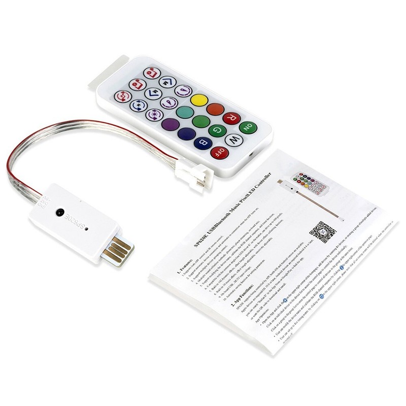 Bluetooth-Compatible APP USB 5V LED Controller For WS2812b IC pixel led Strip gallery