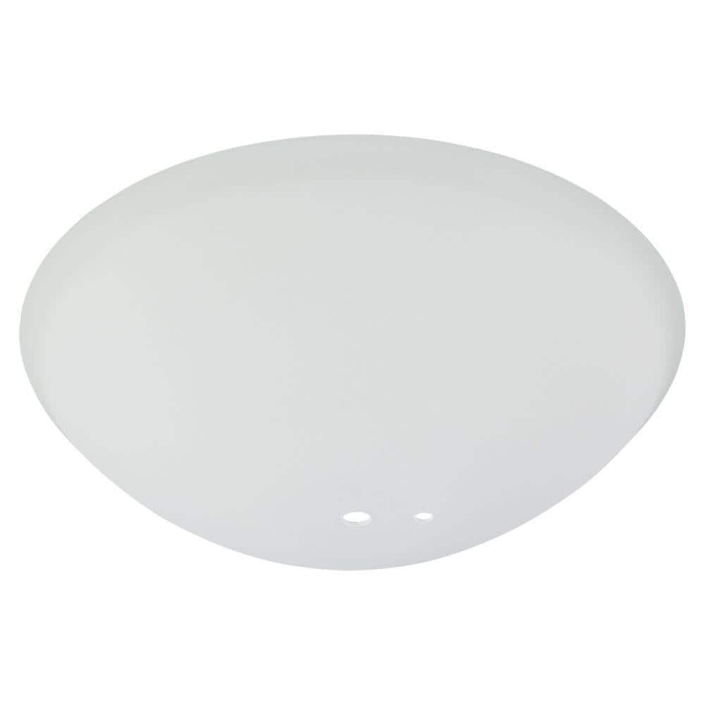 Hampton Bay Springview 52 in. Ceiling Fan Replacement Frosted White Glass Bowl gallery
