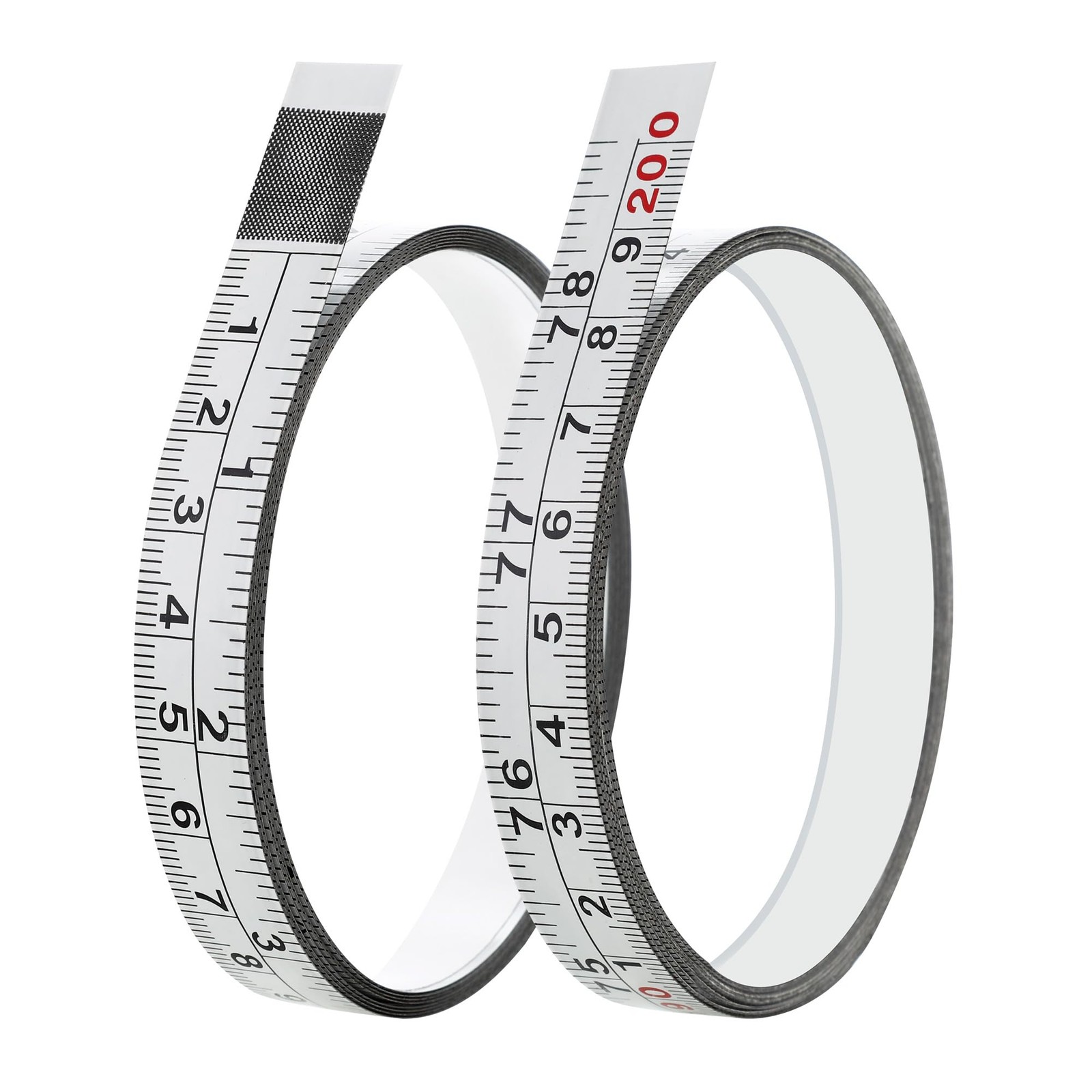 2 Packs 1/2-in Self-Adhesive Measuring Tape, 78in 200cm, Left-Right, White gallery