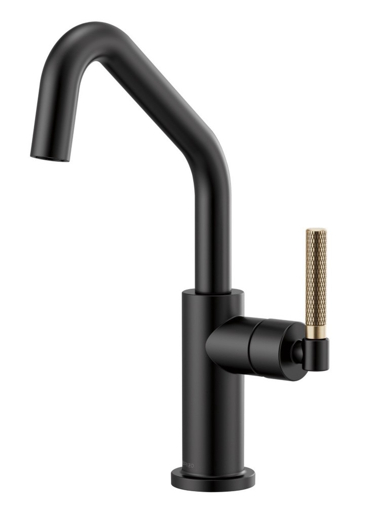 Brizo Litze Pull-Down Faucet with Angled Spout and Knurled Handle (63063LF-BLGL)