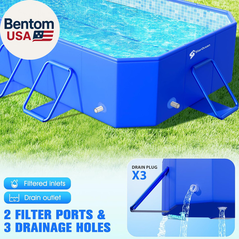 2026 Large Foldable Pool,Non-Inflatable Swimming Pool for Kid,Adult Collapsible gallery