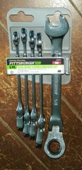5pc. Flex-Head Combo Wrench Set ☆SAE☆ 3/8″, 7/16, 1/2, 9/16 & 5/8″ – Item #60591