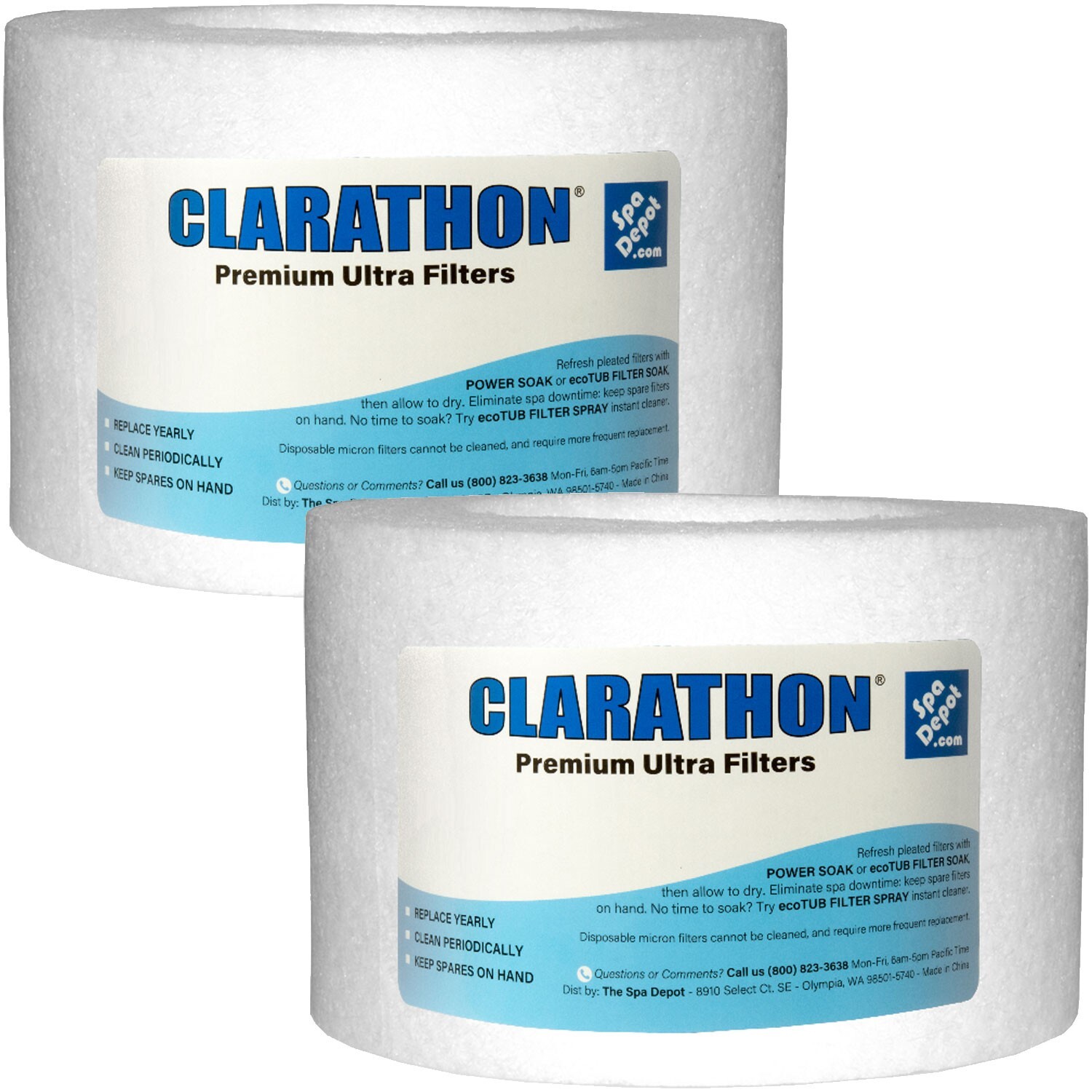 Micro Clean Hot Tub Filter Cartridges for Sundance Spas - 2 pack 6540-502 gallery