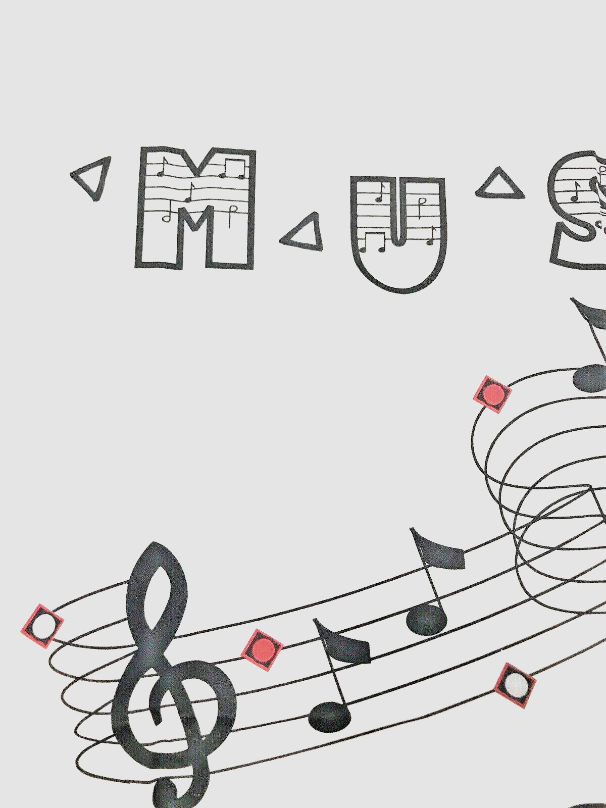 New Music Theme Musical Notes Standard Pillow Case THOMASTON No Iron Percale USA gallery