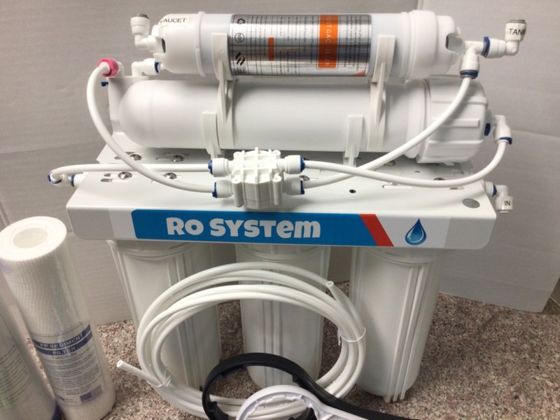 5 Stage RO Water Filter System PP, GAC, CTO, RO MEMBRANE T-33 Faucet & Wrench gallery