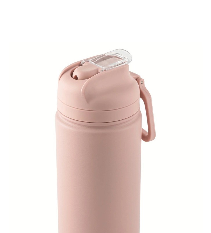 24 fl oz Pink Essence Solid Print Insulated Stainless Steel Water Bottle gallery