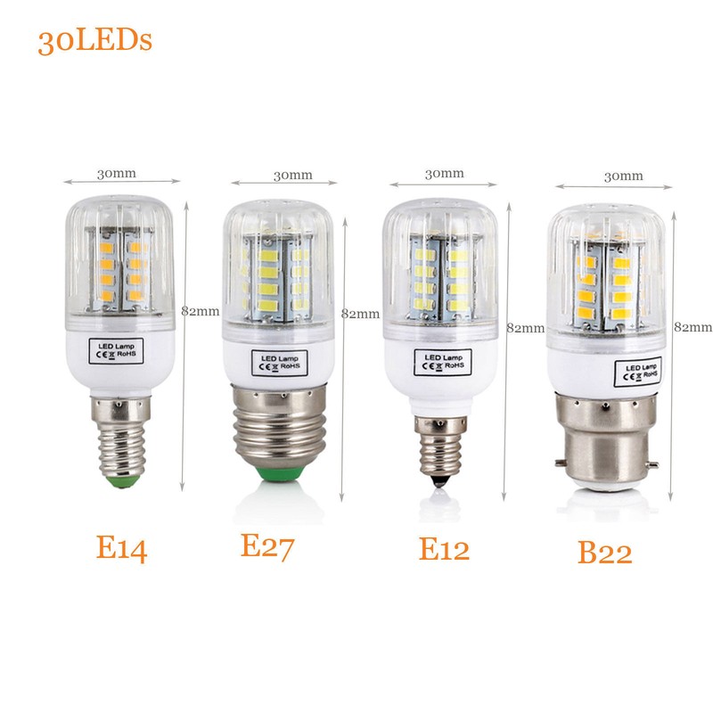 E27 E14 E12 B22 LED Corn Bulb 5730 SMD Light Corn Lamp Incandescent 20W - 160W gallery
