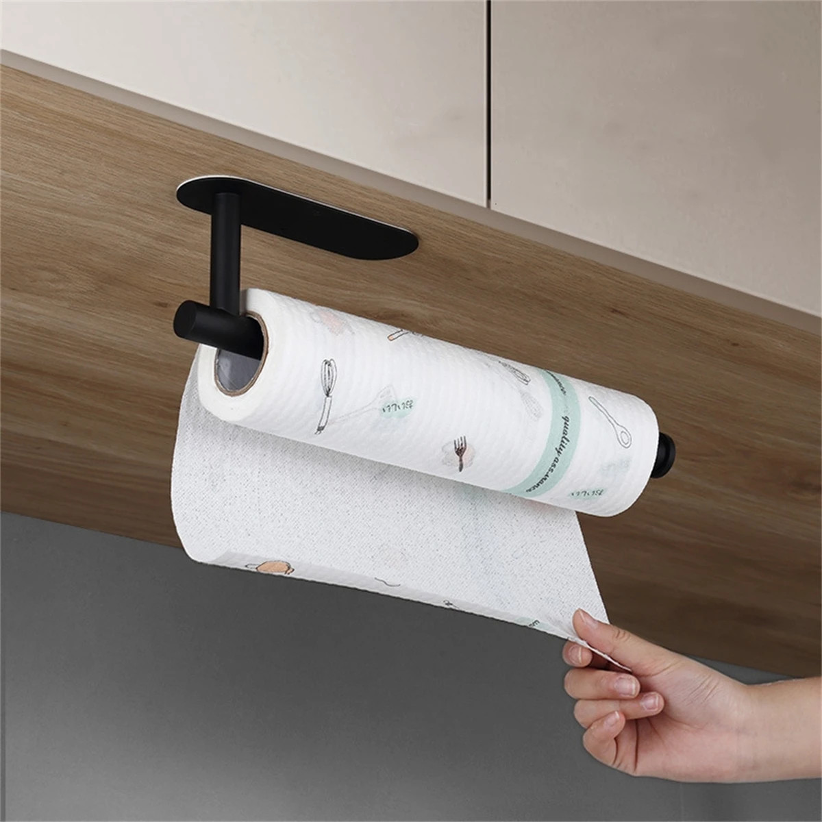 Paper Towel Holders For Kitchen,Adhesive Roll Paper Holder,Bathroom Storage Rack gallery