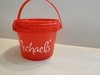 Michaels Mini Bucket With Handle & Lid 10.1 Fl Oz / 300 mL HTF gallery