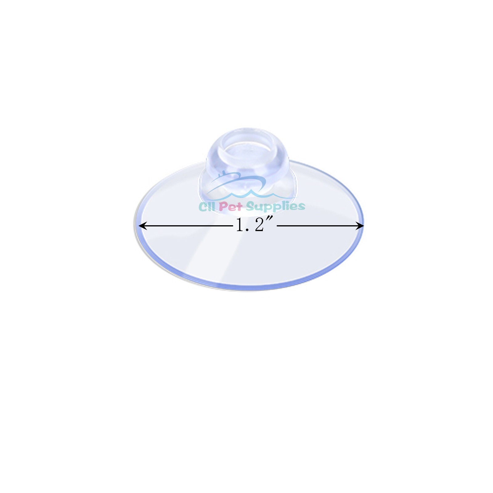 AQUANEAT 30 Packs Suction Cups without Hooks 0.8/1.2/1.8 Inch Clear Sucker Pads gallery