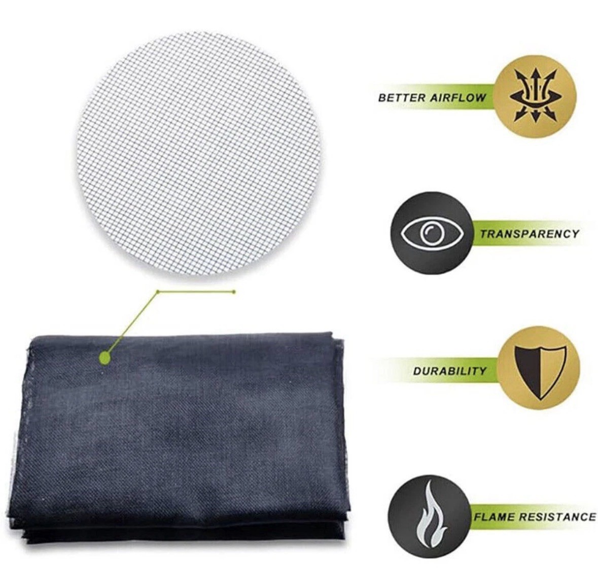 Magnetic Garage Mosquito Insect Screen Door 13x6.5 FT Fiberglass Screen Kit Net gallery