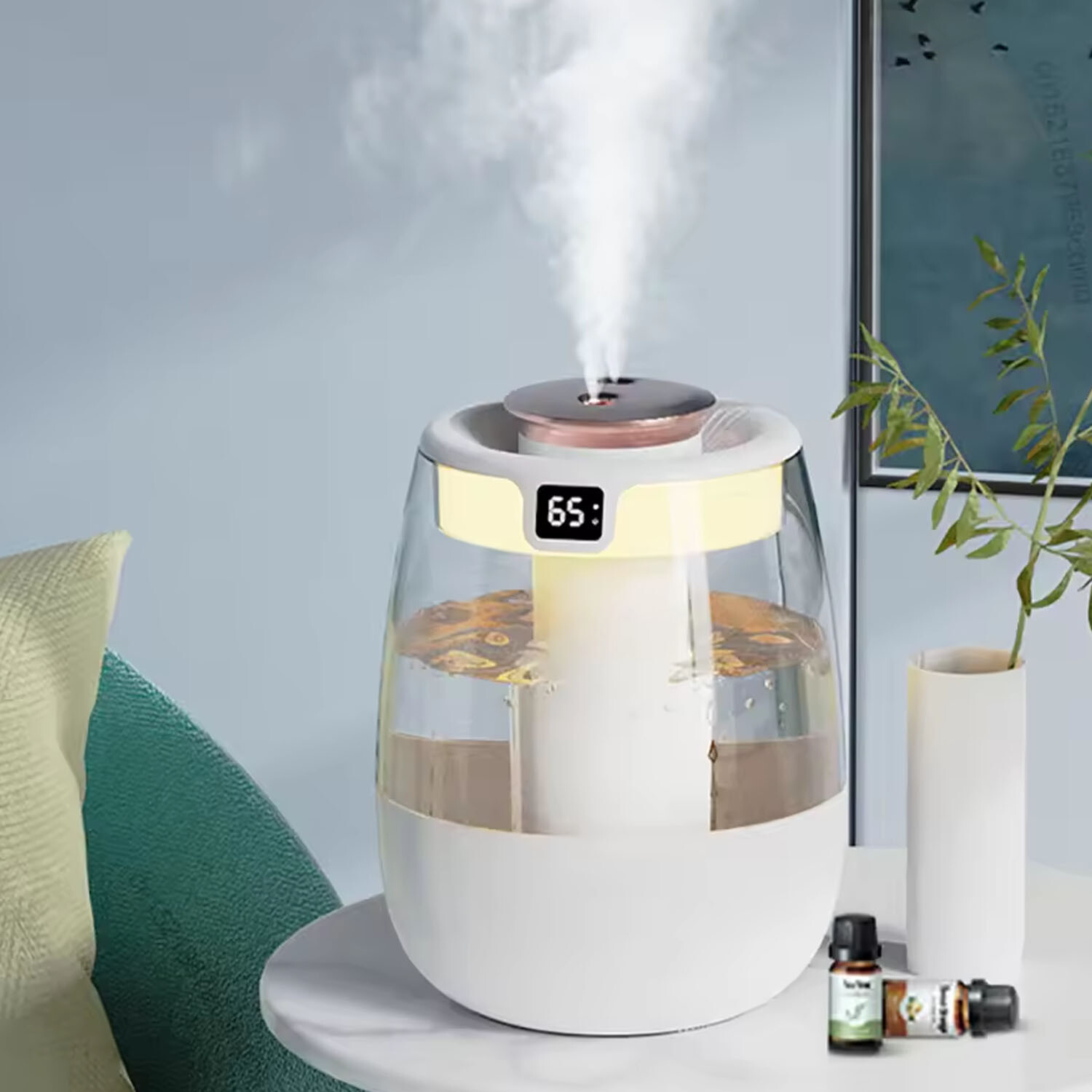 1500ml Humidifiers for Bedroom Large Room Office Cool Mist Air Humidifier Indoor gallery