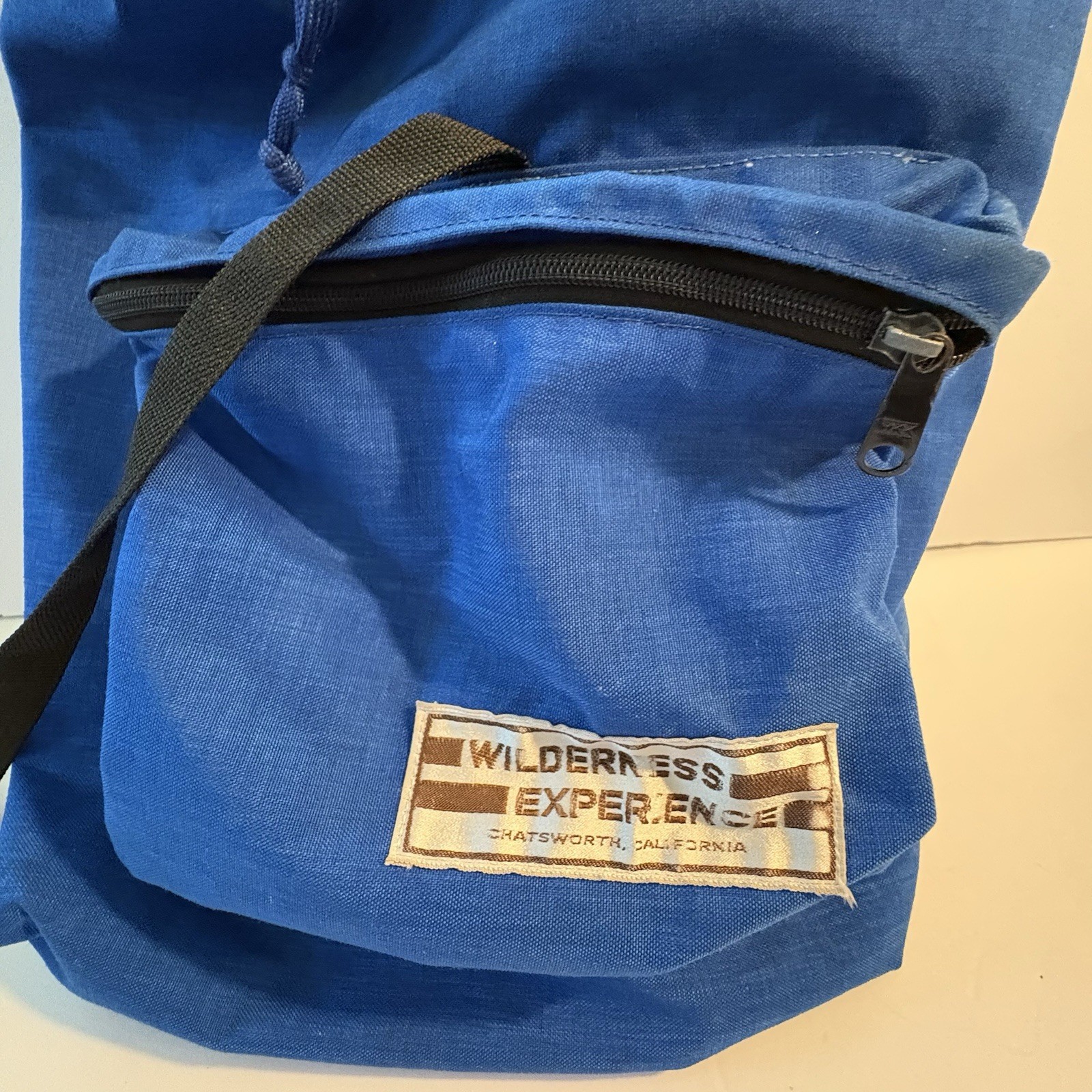 Vintage Wilderness Experience Day Pack Backpack Two Zippered Pockets 3