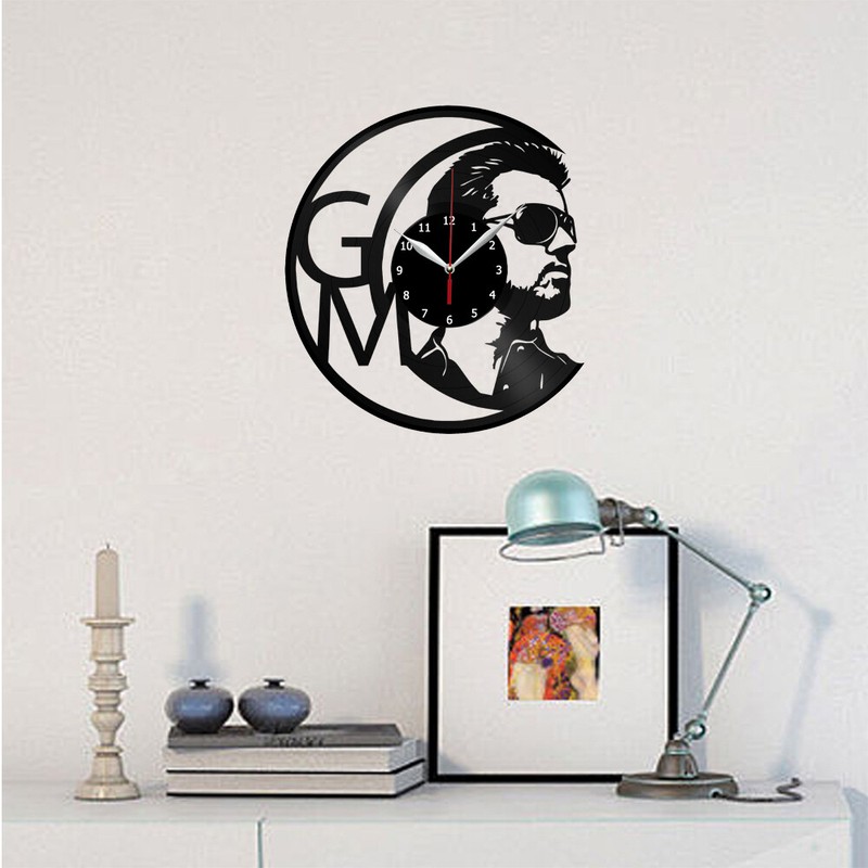 George Michael Vinyl Clock Record Wall Clock Decor Fan Art Home 12'' 30cm 2696 gallery