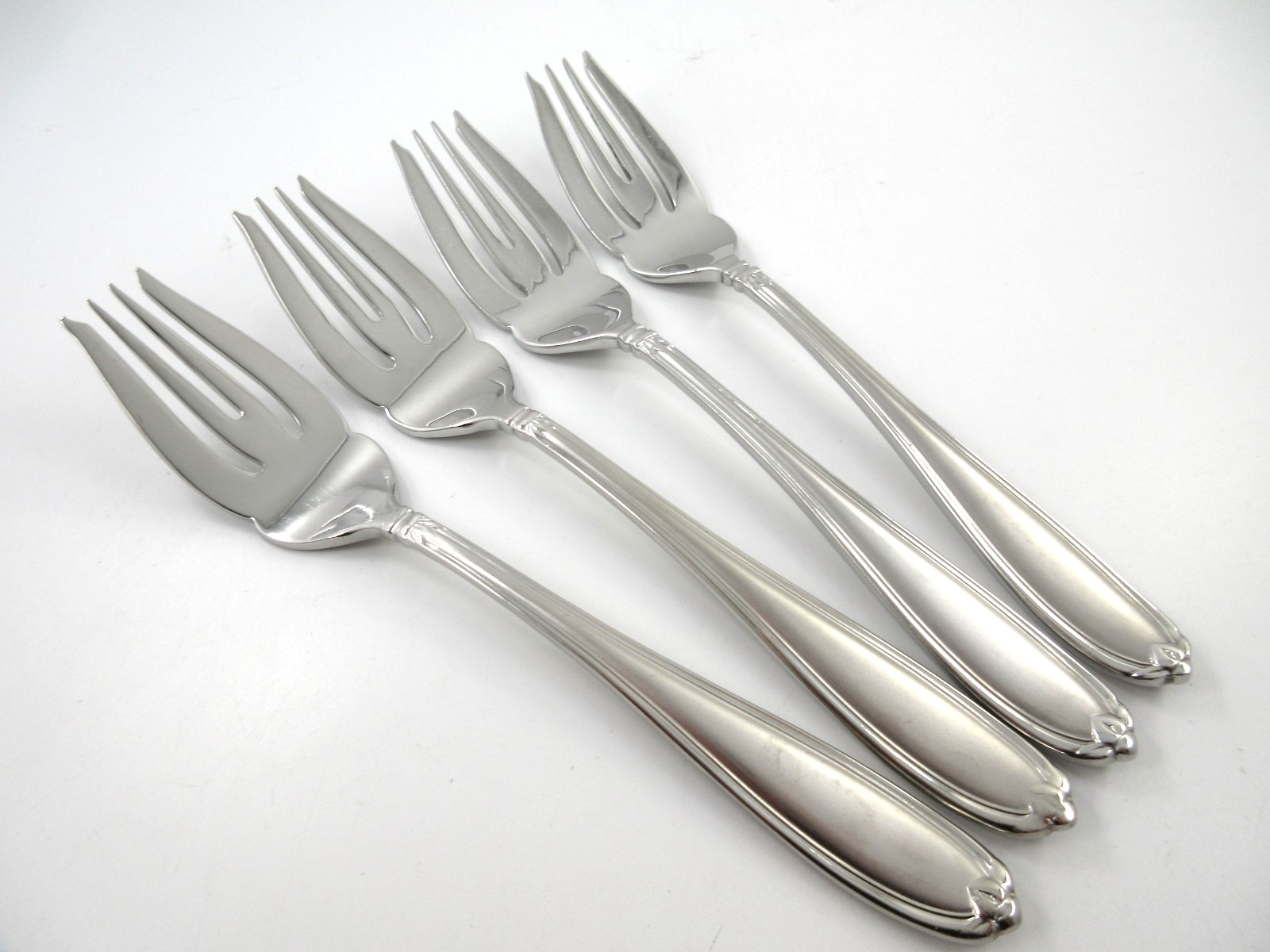 Princess House BARRINGTON 4 Salad Forks 18/10 Stainless Steel Flatware gallery