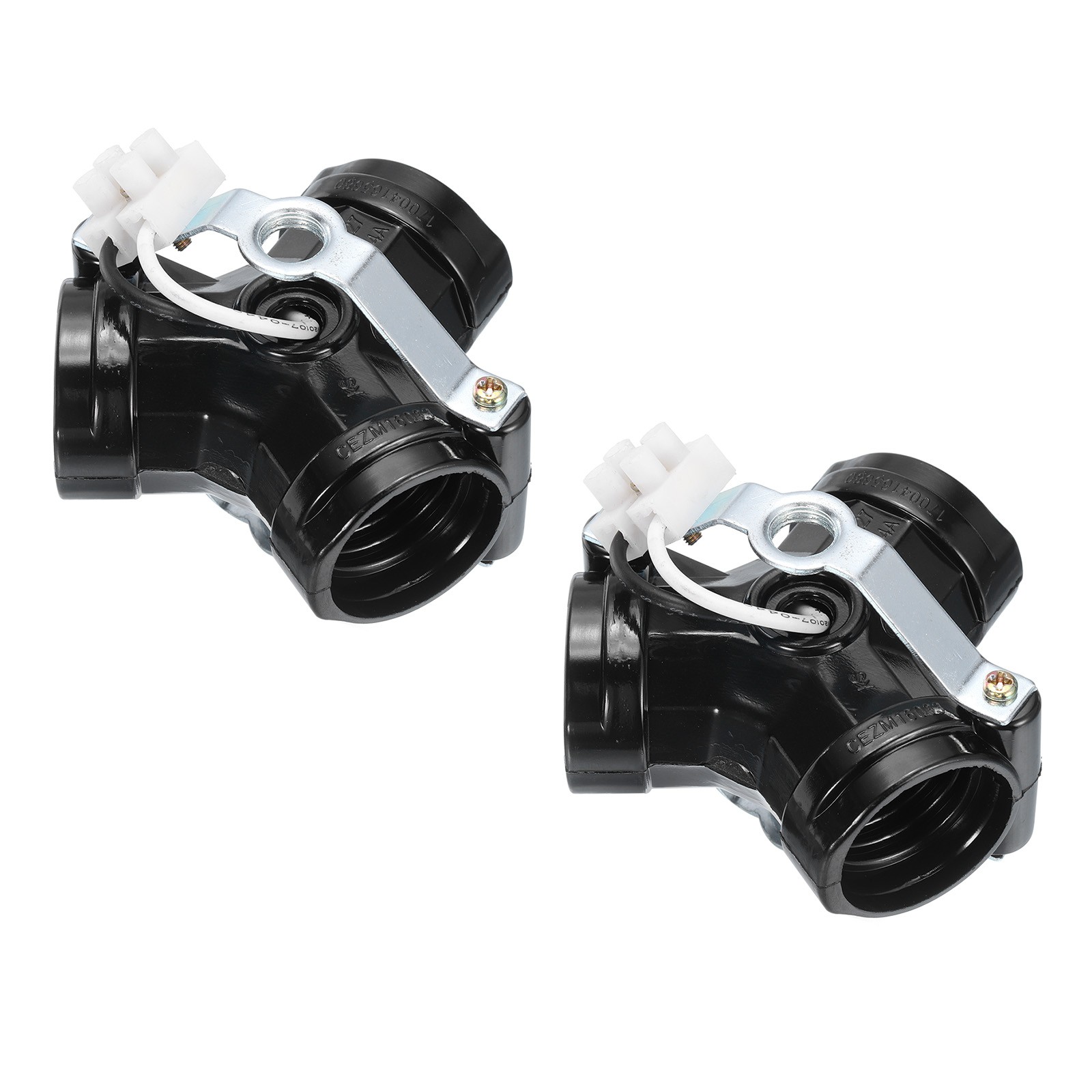 2Pcs E26/E27 Medium Base 3 Light Cluster Socket Lamp Base Holder Black gallery
