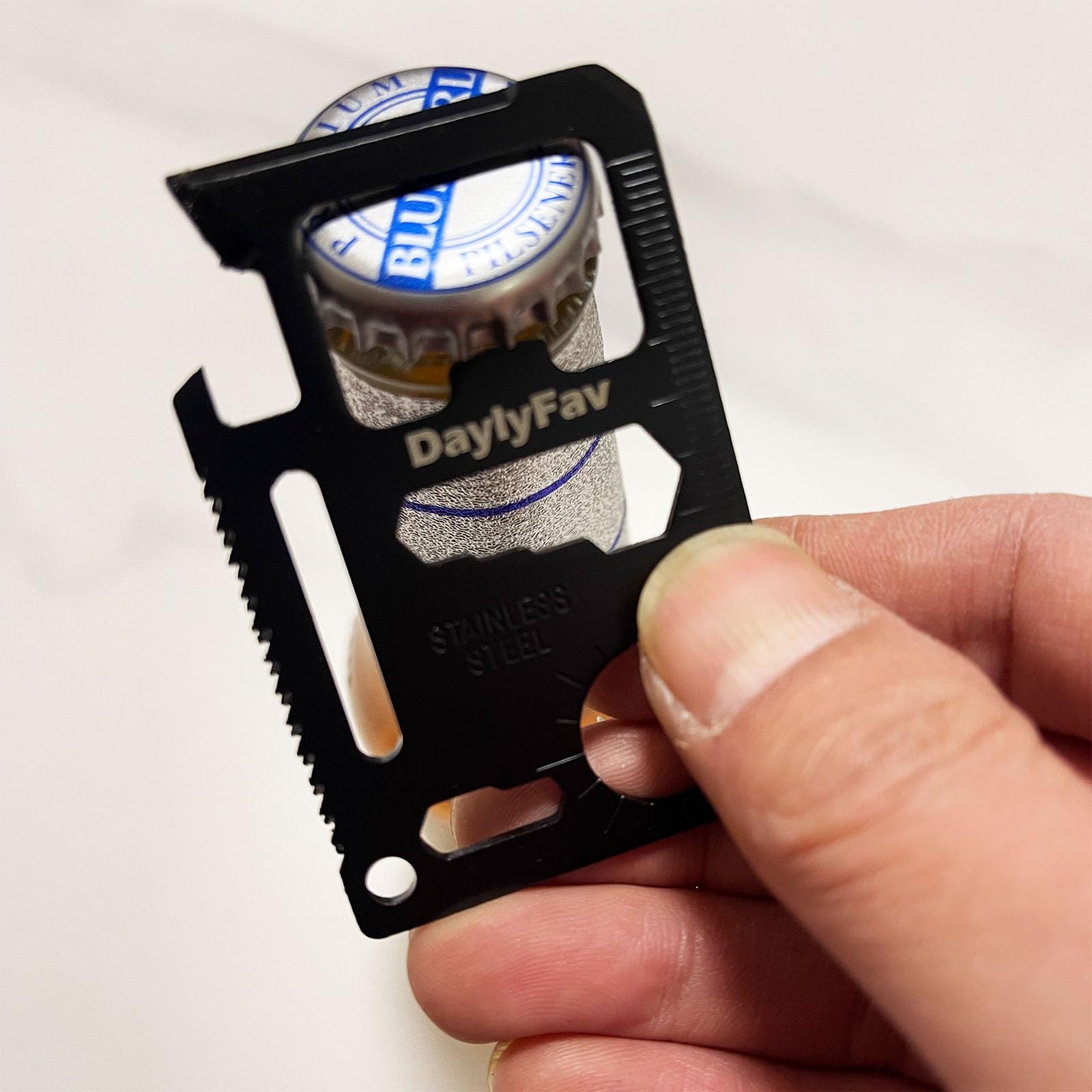 Multitool Card – 11 in 1 Credit Multi-Tool (Bottle Opener, Can Black gallery