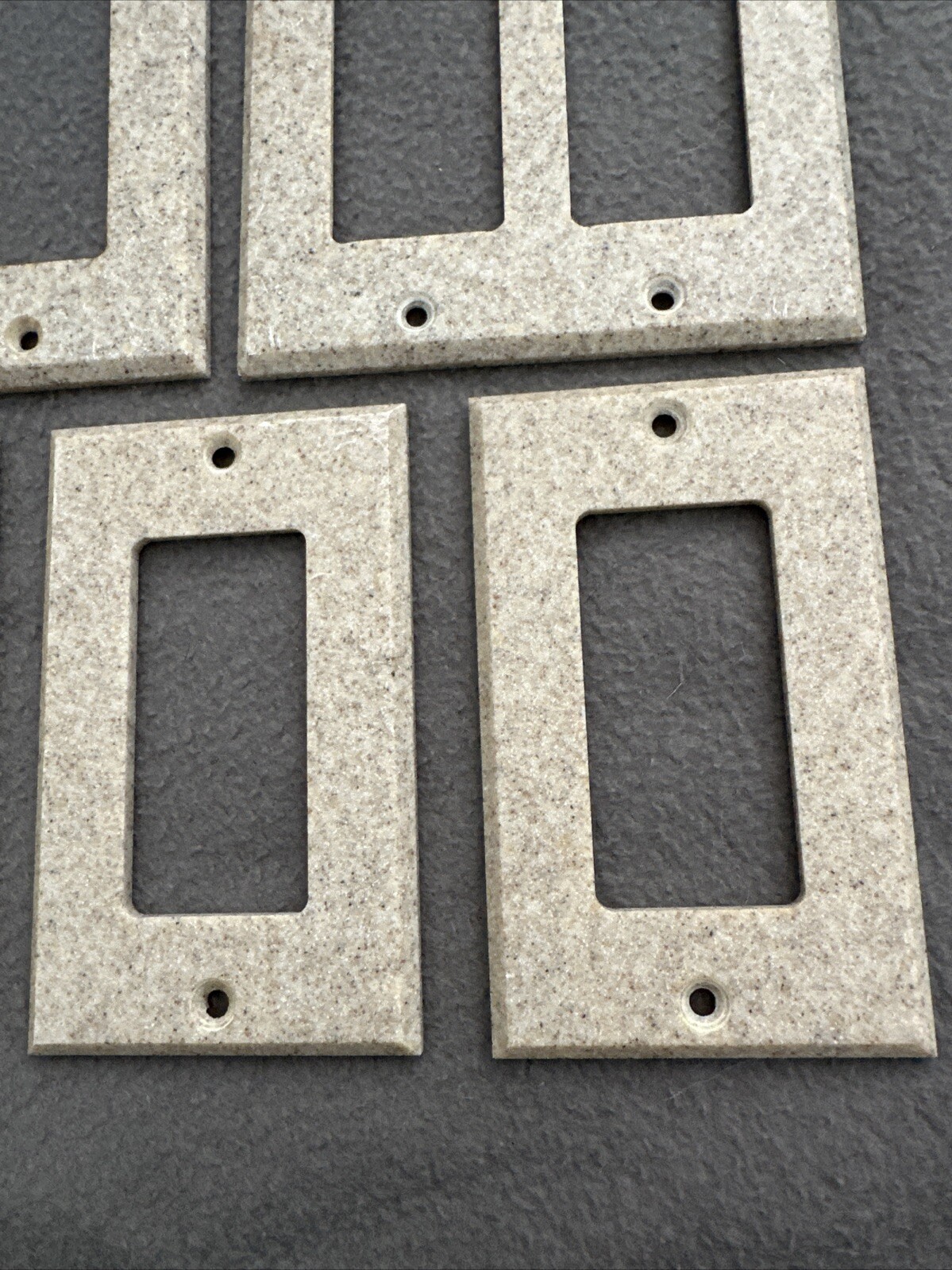 Molded Stone Look Smooth Resin Outlet Switch Plate Wall Covers Lot Of Five 5 gallery