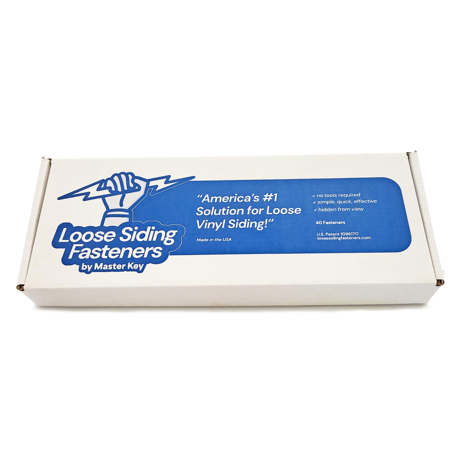 Secure Loose Vinyl Siding Fasteners - Pack of 40 for Easy Installation gallery
