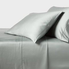 Full 320 Thread Count Cool TENCEL Lyocell Sheet Set Gray Chalk –