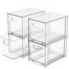 4 Pack Clear Stackable Storage Drawers,7.3″ High Large Baby Bottle Organizer,... gallery