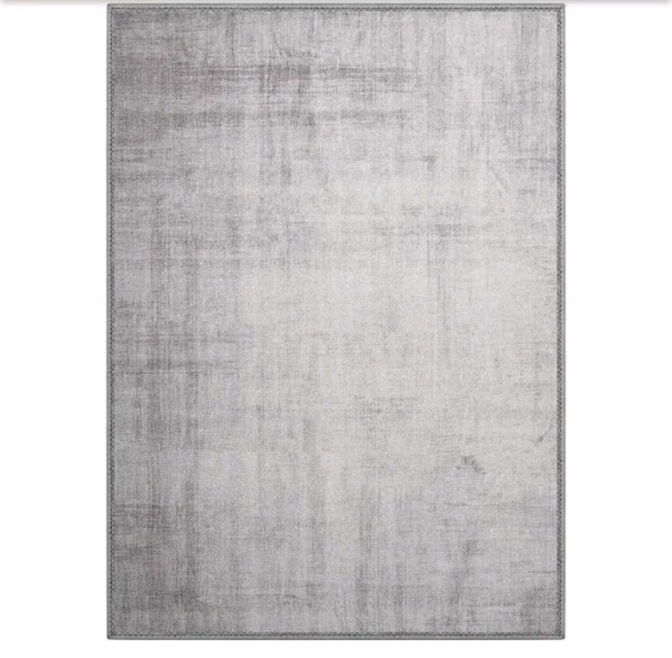 Gray 5 ft. x 7 ft. Area Rug Machine Washable Non-Slip Vintage Rug-Low Pile gallery