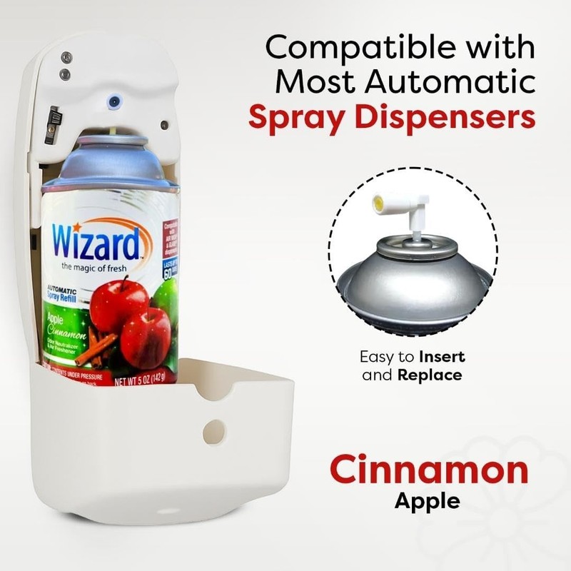 12 WIZARD Automatic Spray Refills 5oz Air Freshener Refill Cans gallery