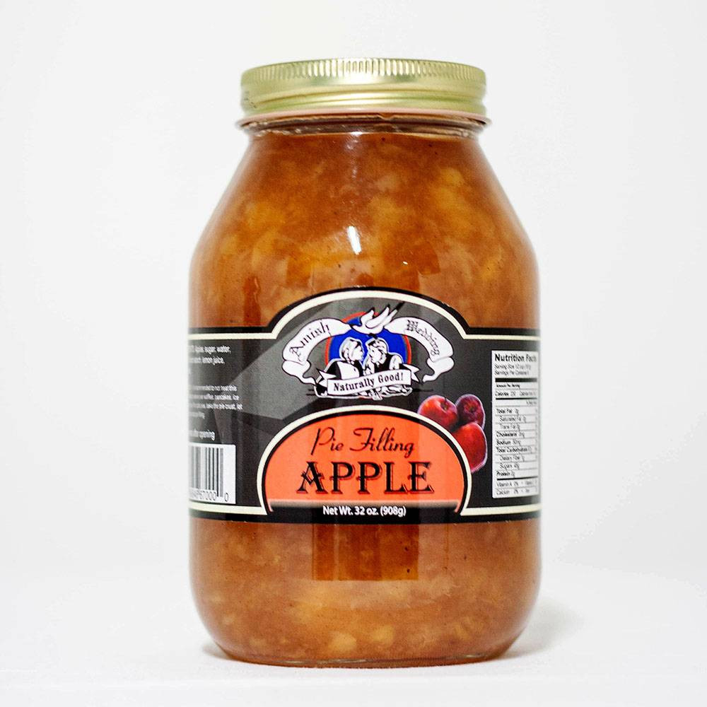 Amish Wedding Apple Pie Filling Pre Cooked Real Natural Flavor 32 Oz Jar gallery