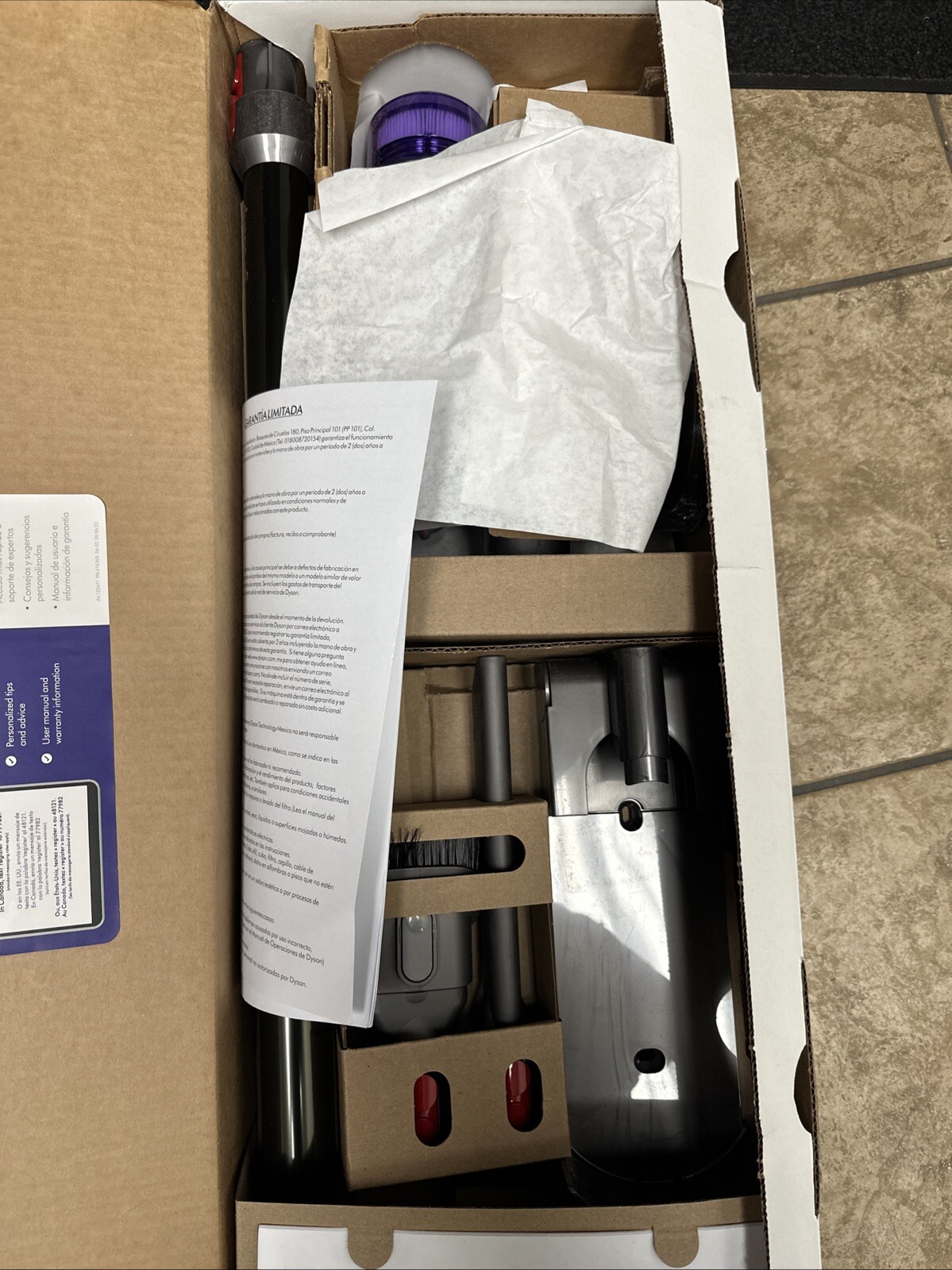 *USED* Dyson V8 Motorhead Origin Codless Stick Vacuum Cleaner - Grey gallery
